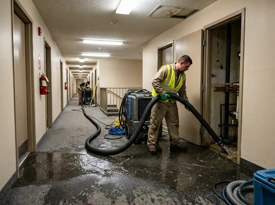 multi-unit-apartment-hallway-f-005 — frequently asked questions, Emergency Burst Pipe Water Extraction & Removal in Lake Waz…